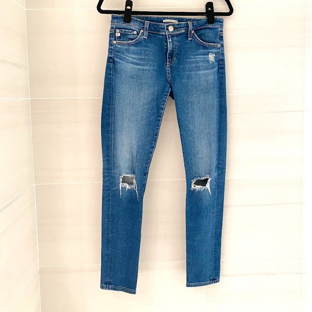 AG Ripped Skinny Jeans